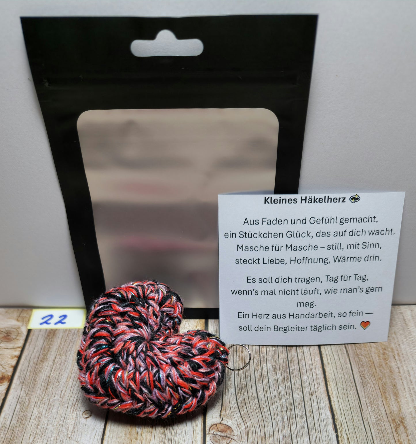 Schlüsselanhänger Herzchen Nr. 022