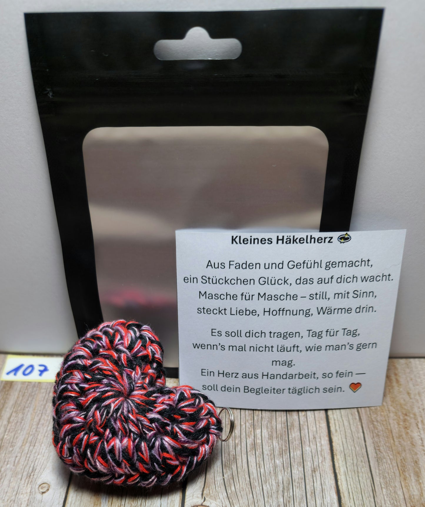 Schlüsselanhänger Herzchen Nr. 107