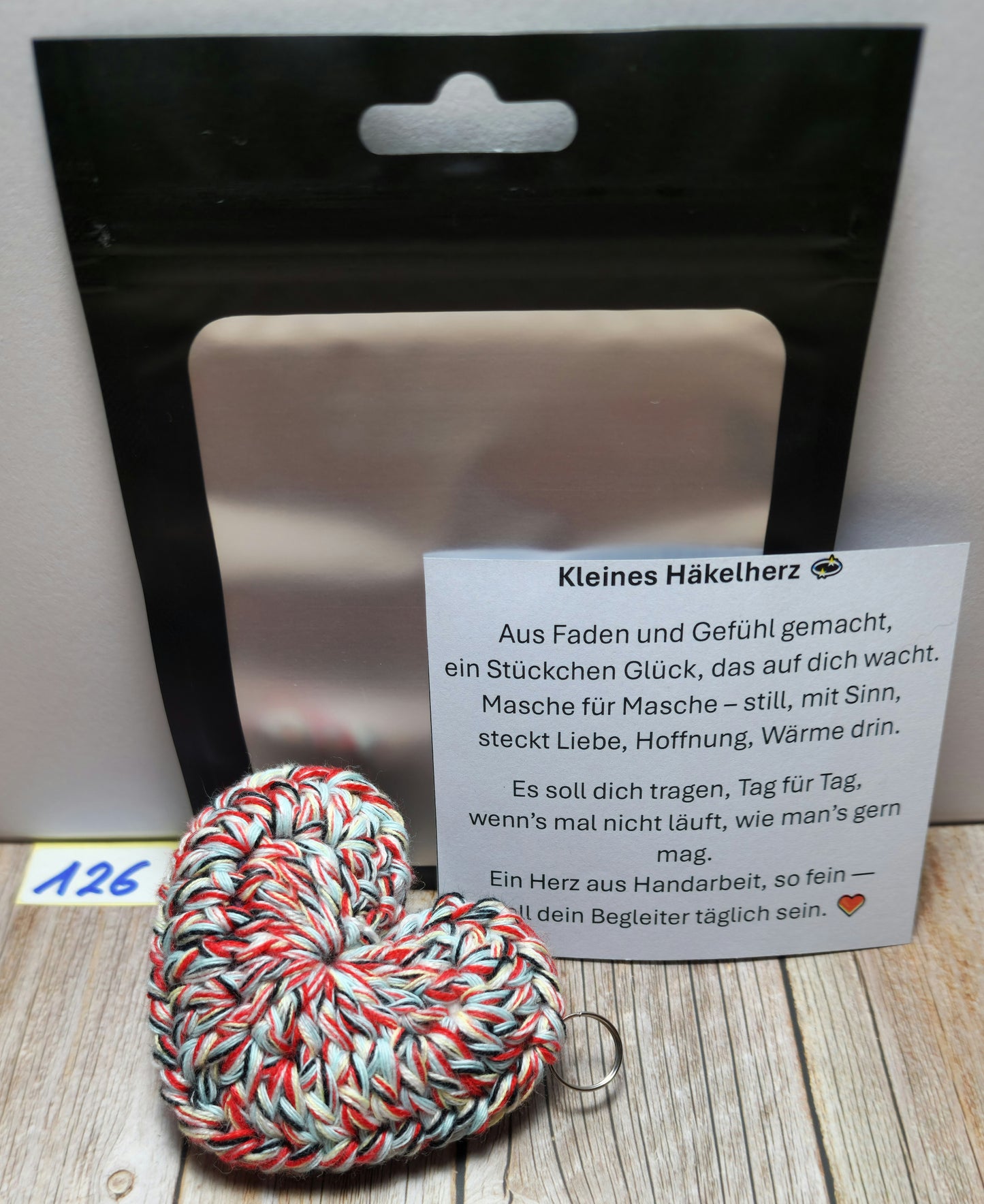 Schlüsselanhänger Herzchen Nr. 126