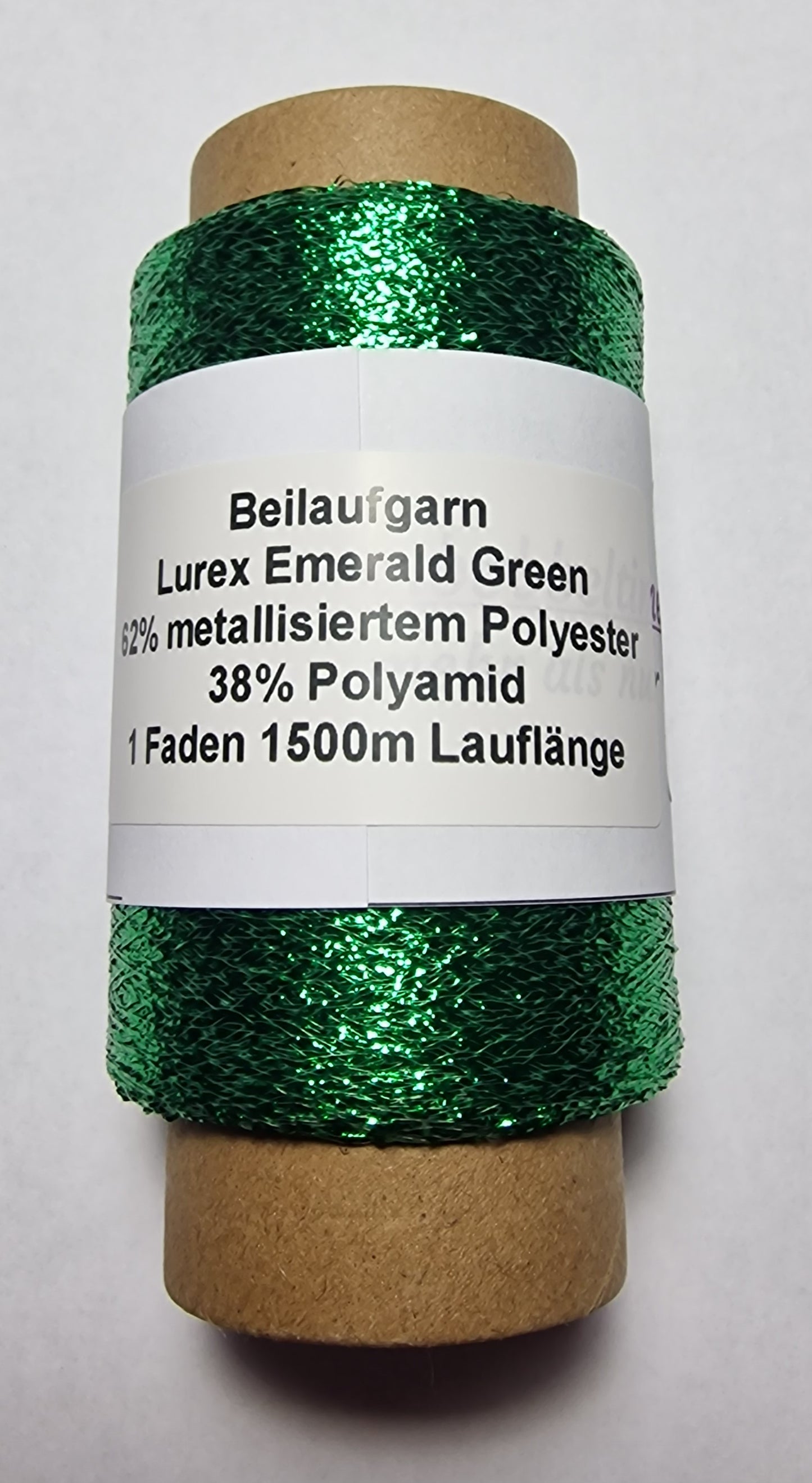 Sale Lurex Emerald Green mit 1500 Meter 1 Fädig Polyester / Polyamid