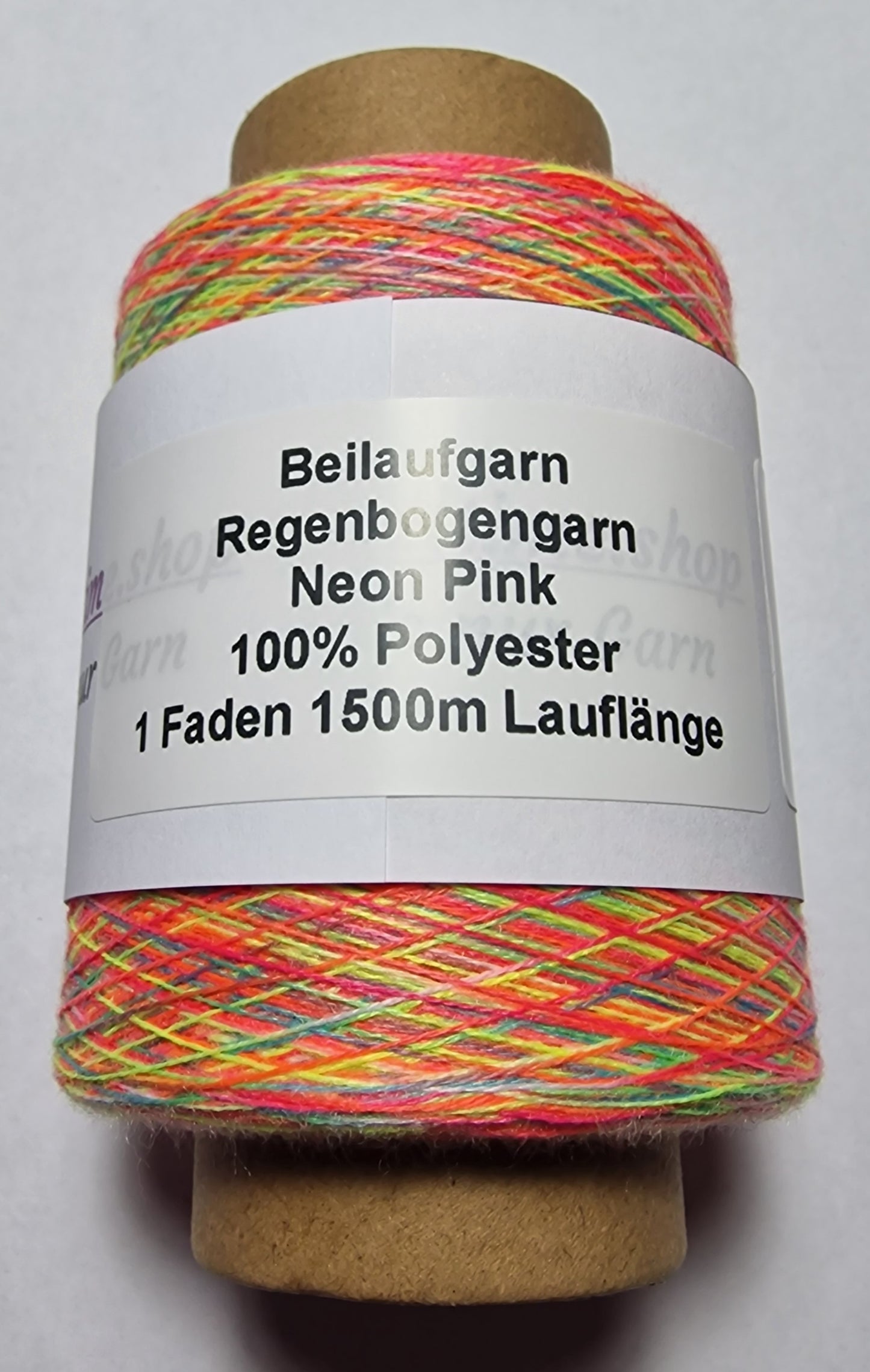 Sale Regenbogengarn Neon Pink mit 1500 Meter 1 Fädig 100% Polyester