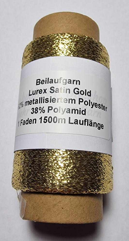 Sale Lurex Satin Gold mit 1500 Meter 1 Fädig Polyester / Polyamid