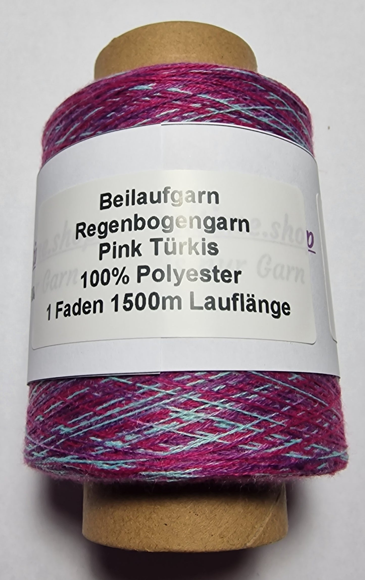 Sale Regenbogengarn Pink Türkis mit 1500 Meter 1 Fädig 100% Polyester