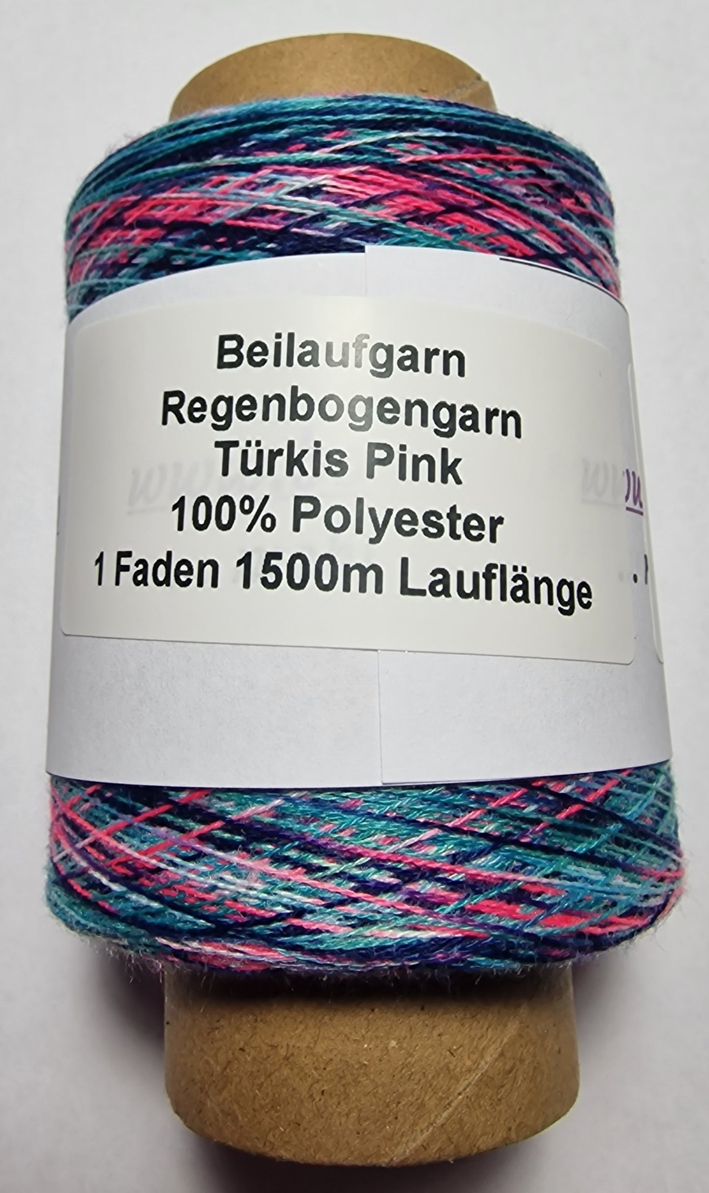 Sale Regenbogengarn Türkis Pink mit 1500 Meter 1 Fädig 100% Polyester