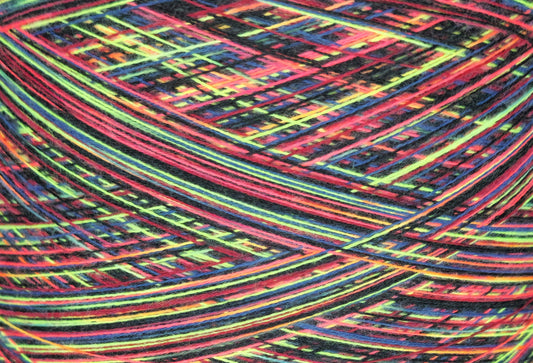 Regenbogengarn Neon Schwarz